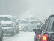 Причиной многокилометровой пробки на трассе М5 стал сильнейший снегопад