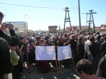 Стихийная акция протеста в Назрани: активисты требуют вернуть похищенных людей 