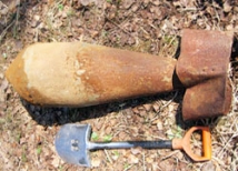 В Приморье найдена неразорвавшаяся бомба времен войны