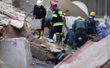 Спасатели разбирают завалы обрушившегося общежития в Красноярске 