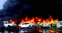 За ночь на востоке Москвы сгорело 5 автомобилей 