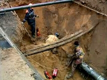 В Подмосковье рабочие повредили газопровод высокого давления