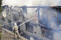 Пожар в жилом доме в подмосковном Павловском Посаде потушен. Сведений о жертвах нет 