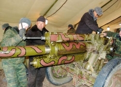 Российские солдаты отремонтировали технику монгольским солдатам