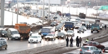 Из-за крупного ДТП на Волоколамском шоссе образовалась пробка 
