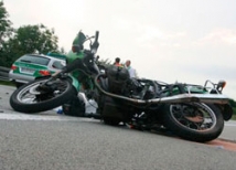 Мотоциклист в Кузбассе спровоцировал крупное ДТП 