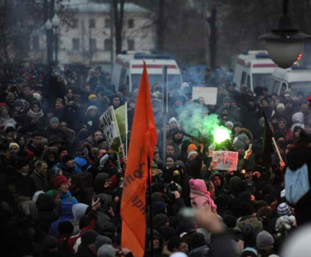 Митинг протеста против фальсификации результатов голосования на выборах